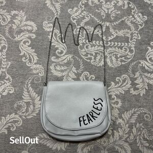 Unbranded Grey Shoulder Bag with Chain Strap Medium